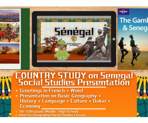 Country Study Presentation - Senegal - Geography - West Africa
