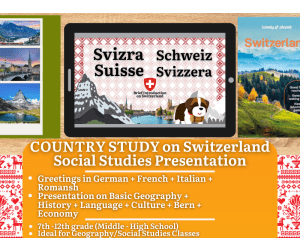 Country Study Presentation - Switzerland - Geography - Europe