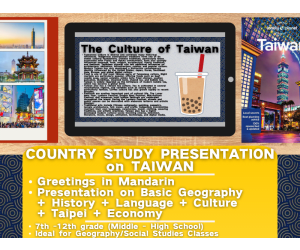 Country Study Presentation - Taiwan - Geography - East Asia
