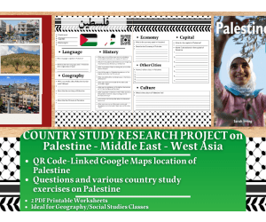 Country Study Research Project - Palestine - Middle East - West Asia