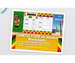 Country Study Worksheets on Jamaica - Caribbeans