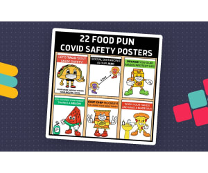 Covid-19 Food Pun Classroom Posters
