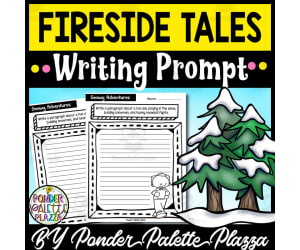 Cozy Fireside Tales Writing Prompt - Winter Writing Activity