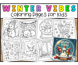 Cozy Winter Vibes Coloring Pages