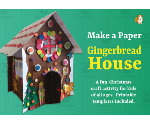 Craft Activity: Make A Paper Gingerbread House