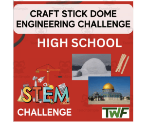Craft Stick Dome Challenge - HIGH SCHOOL - STEM Engineering