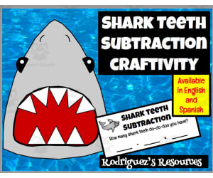 Craftivity: Shark Teeth Subtraction