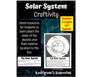 Craftivity: Solar System (Spanish & English)