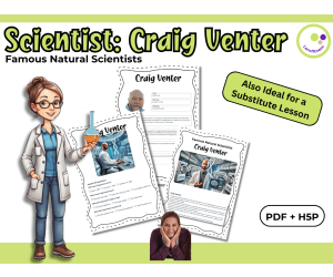 Craig Venter – Fact Sheet, Quiz & Interactive PDF incl. H5P