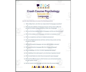 Crash Course Psychology #16: Language