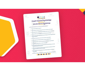 Crash Course Psychology Worksheet | 1 - Introduction to Psychology