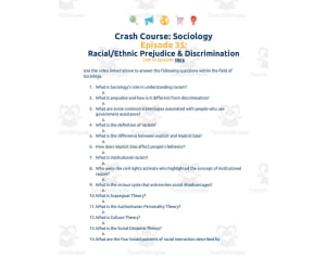 Crash Course Sociology | 35 Racial/Ethnic Prejudice and Discrimination
