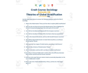 Crash Course Sociology Episode | 28 Theories of Global Stratification