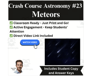 CrashCourse ASTRONOMY Video Worksheet #23: Meteors