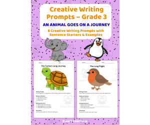 Creative Writing Prompts Grade 3 | An Animal Goes on a Journey