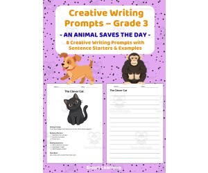 Creative Writing Prompts Grade 3 | An Animal Saves the Day