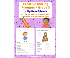Creative Writing Prompts Grade 3 | My New Friend