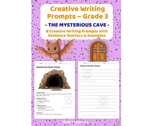 Creative Writing Prompts Grade 3 | The Mysterious Cave
