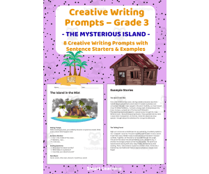 Creative Writing Prompts Grade 3 | The Mysterious Island