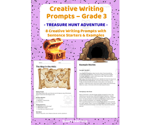 Creative Writing Prompts Grade 3 | Treasure Hunt Adventure