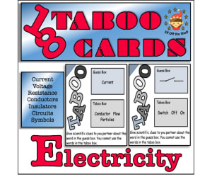 Current Electricity Taboo Cards 1