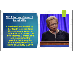 Current Governor, U.S. Senators & Representatives from Maine (BIO PPT Bundle)