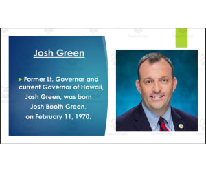 Current Hawaii Governor, U.S. Senators, and Representatives (BIO PPT Bundle)