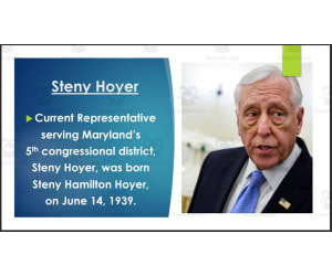 Current Maryland Governor, U.S. Senators & Representatives (BIO PPT Bundle)