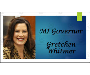 Current Michigan Governor and Lt. Governor (BIO PPT Bundle)