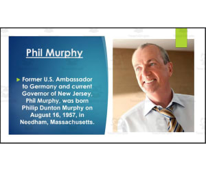 Current New Jersey Governor, U.S. Senators & Representatives (BIO PPT Bundle)