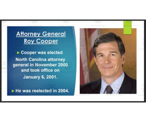 Current North Carolina Governor and Lt. Governor (BIO PPT Bundle)