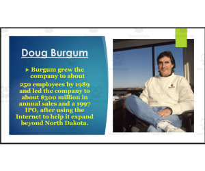Current North Dakota Governor and Lt. Governor (BIO PPT Bundle)