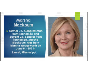 Current Tennessee U.S. Senators & Representatives (BIO PPT Bundle)