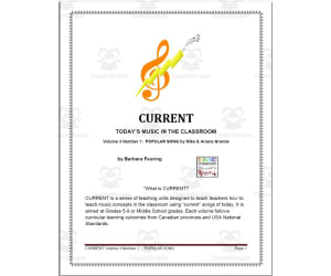 CURRENT: Today's Music in the Classroom V3 N1