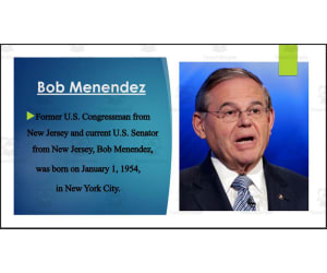 Current U.S. Senators & Representatives from New Jersey (BIO PPT Bundle)