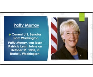 Current Washington U.S. Senators & U.S. Representative (BIO PPT Bundle)