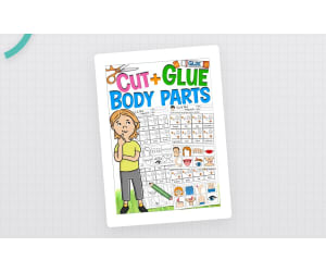 Body Parts Cut and Glue – Matching Activity