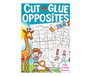Cut & Glue: Opposites