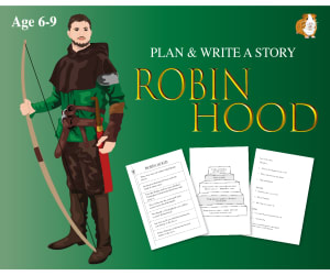 Cut Out And Write The Story Of Robin Hood (6-9 years)
