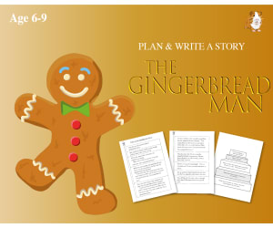 Cut Out And Write The Story Of The Gingerbread Man (6-9 years)