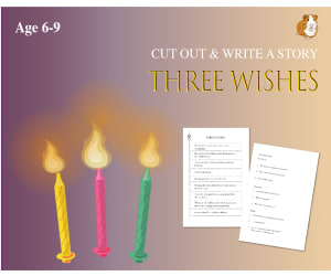 Cut Out And Write The Story Of The Three Wishes (6-9 years)