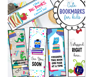 Cute Bookmarks for Kids