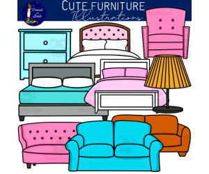 Cute Furniture Clip Art