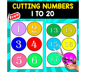 Cutting numbers 1 to 20 | CIRCLE VERSION