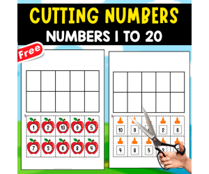 CUTTING NUMBERS 1 TO 20 | FUNNY ACTIVITY