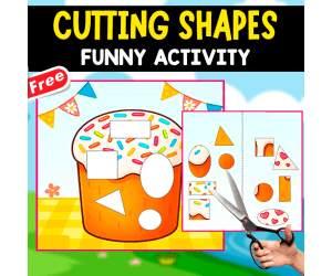 CUTTING SHAPES | FUNNY ACTIVITY FOR KIDS