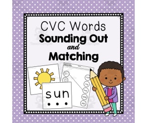 CVC Match the Word Activity Packet