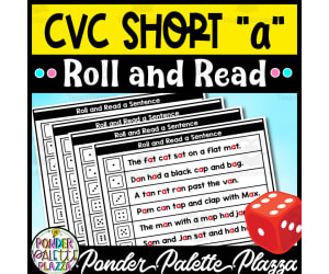 CVC Short a - Roll and Read Activity