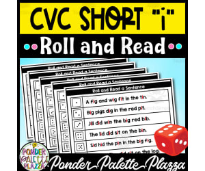 CVC Short i - Roll and Read Activity