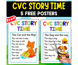 CVC STORY TIME | 5 FREE POSTERS